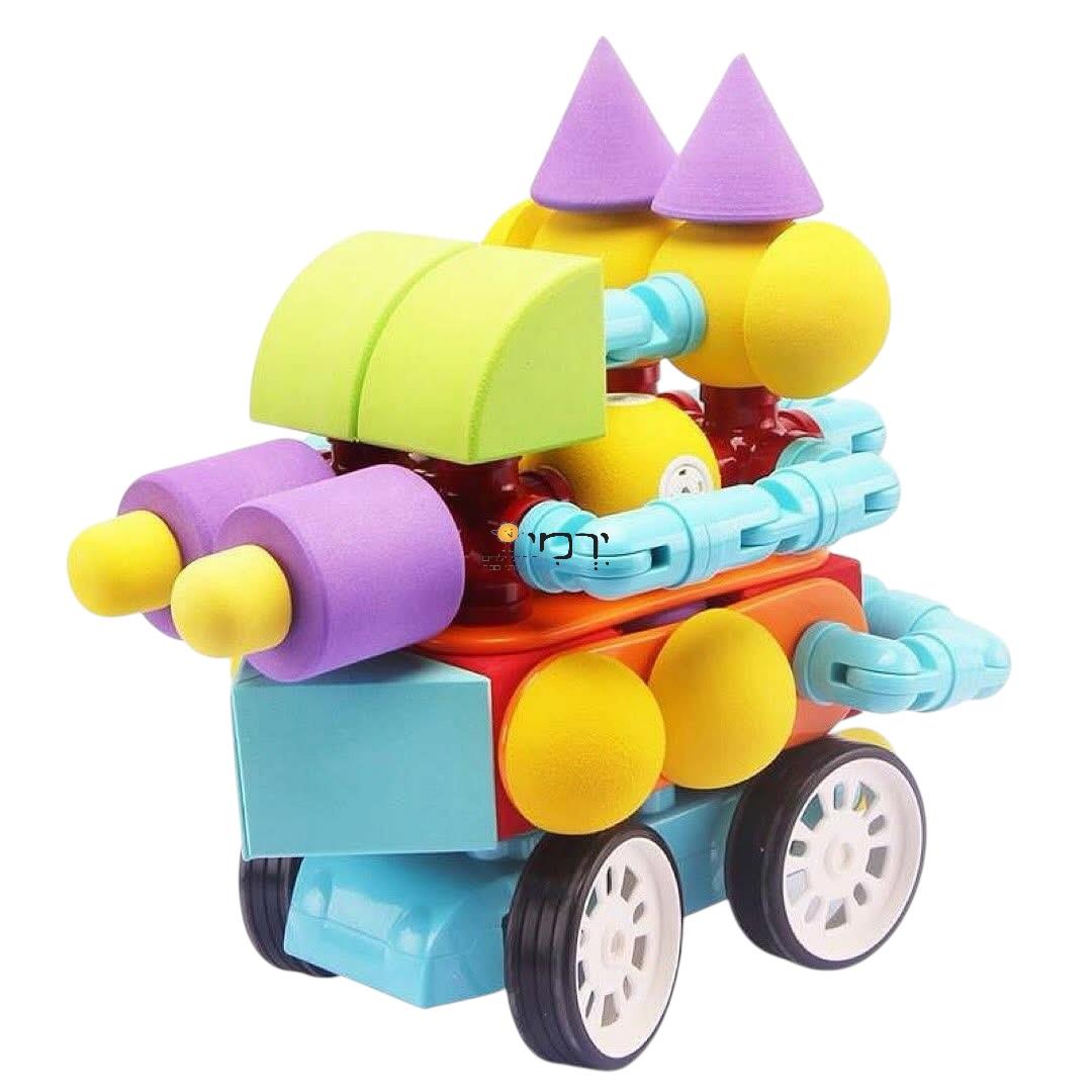 משחק מגנטים רכים גדולים - 76 חלקים