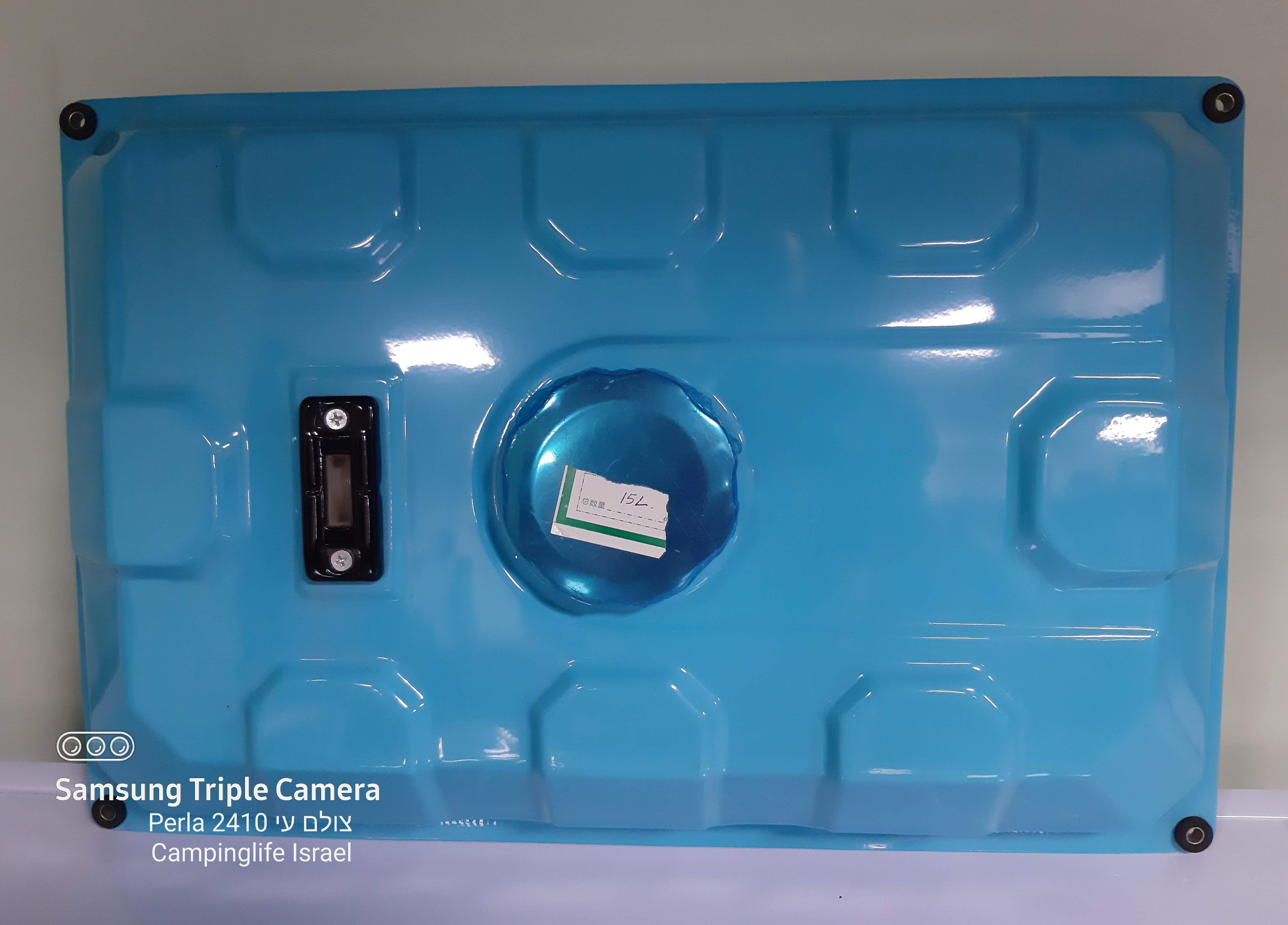 טנק דלק אליהו נפח 15 ליטר מתכת פלדה צבע ירוק זית צבאי קמפינג לייף