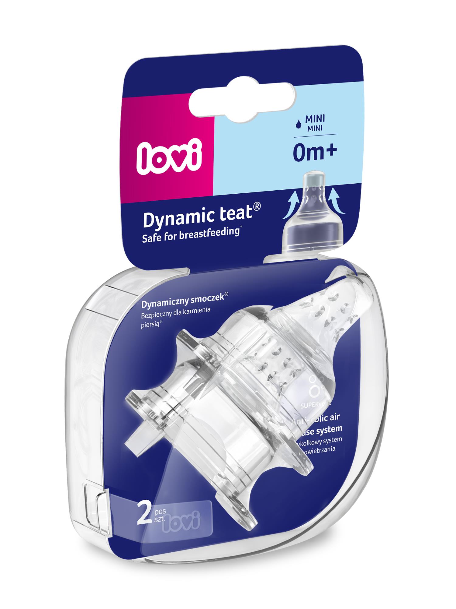 לאבי זוג פטמות Mini לבקבוקי סטנדרט זרימה איטית מאוד 0+ ניו בורן