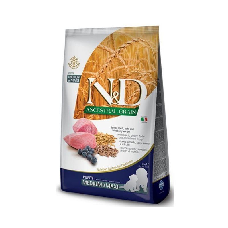 N&D גור כלב M אננס כבש 12 קג Natural&Delicious