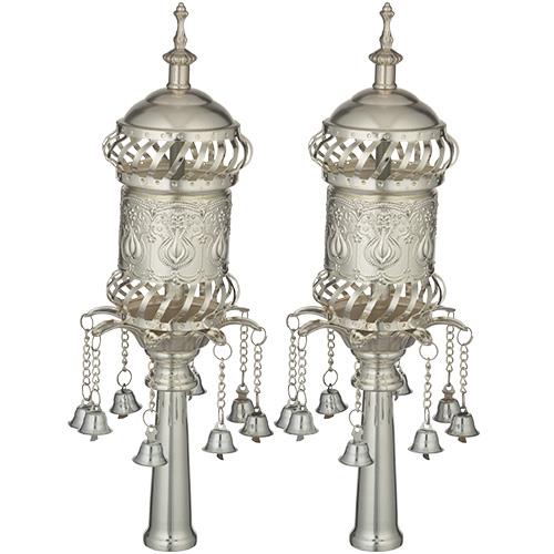 זוג רימונים מהודרים - כסף