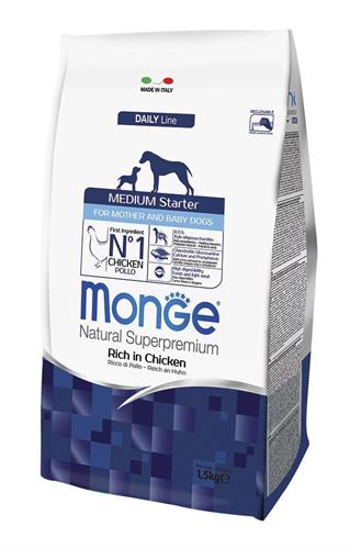 מונג מדיום סטרטר לכלבות הרות ומניקות ולגורים 1.5 ק"ג - Monge medium starter 1.5 kg