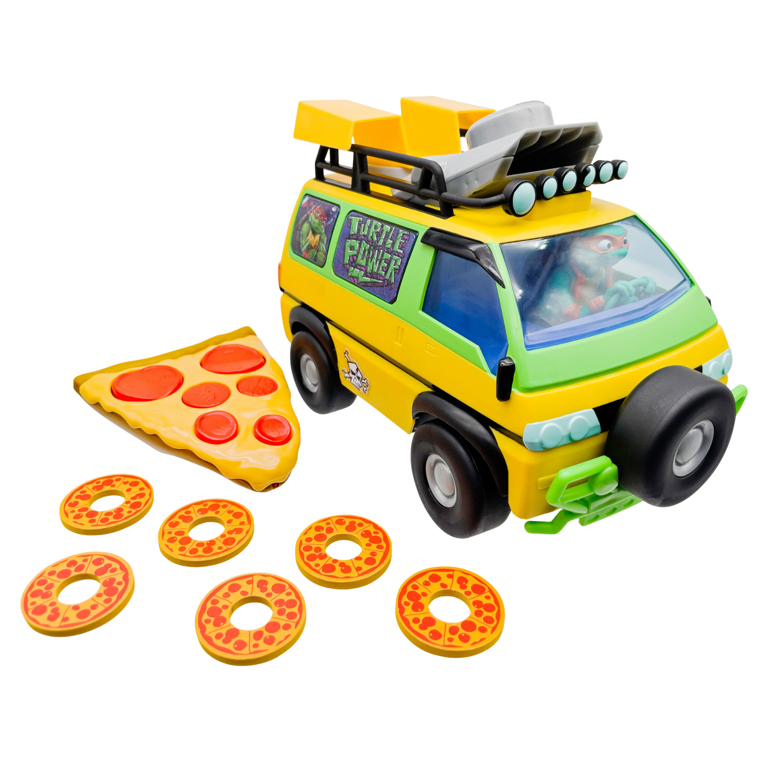 צבי הנינג'ה על גלגלים - רכב יורה פיצה - טירוף המוטנטים