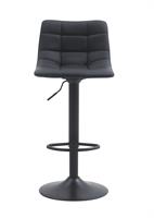 כסא בר מעוצב דגם בלגיה צבע דמוי עור שחור