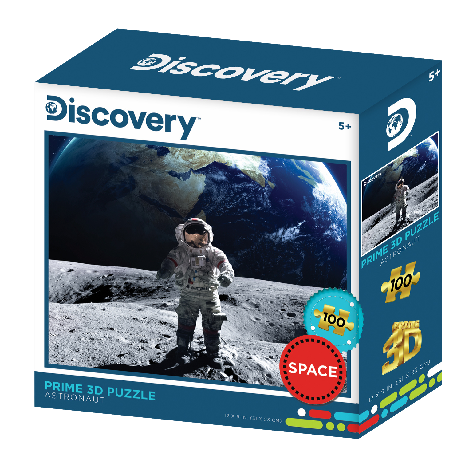 פאזל תלת מימד אסטראונאוט בחלל 100 חלקים מבית Prime 3D