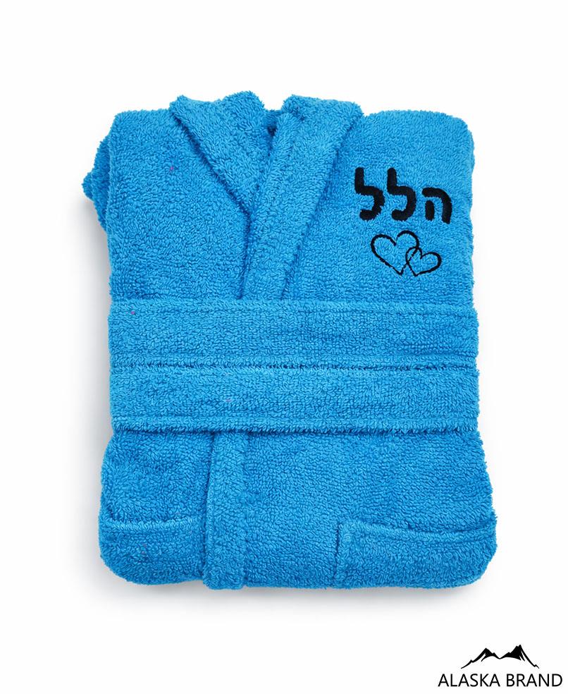 חלוקים לילדים ונוער - Basic עם כובע 100% כותנה | אפשרות לרקמה אישית