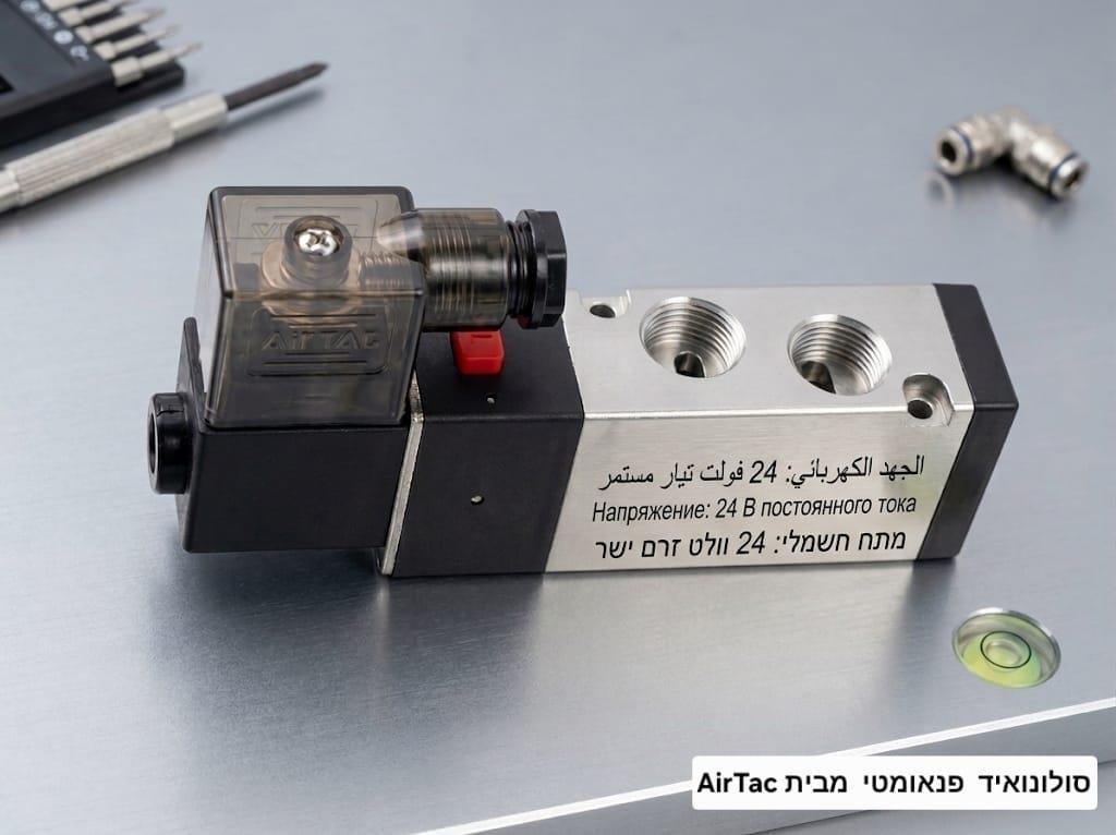 סולונואיד פנאומטי שסתום מבית AIR TAC דגם 24V310-10 קמפינג לייף