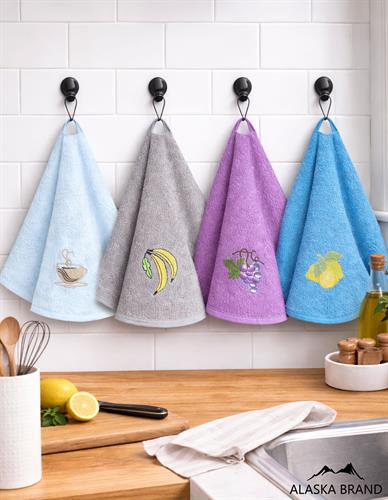 מגבות עגולות במבחר צבעים מבד 100% כותנה - בתוספת רקמה | מבצע  3 יח' ב65!