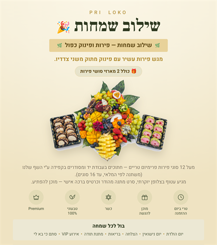 שילוב השמחות 🎉