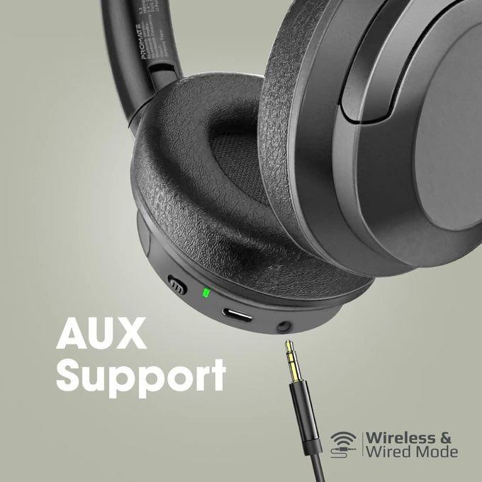 אוזניות בלוטוס עם השתקת רעשים ANC DeepBass R500