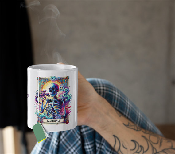 ספל אסטרולוגי עקרב מתנה מקורית עם נוכחות חזקה