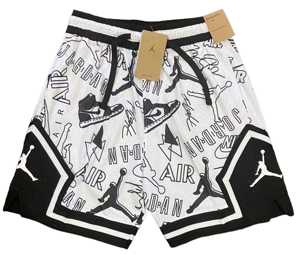 מכנסי אייר ג'ורדן Air Jordan Diaond שחור לבן