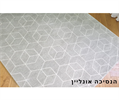שטיח גאומטרי אפור לבן דגם אופוס- 03