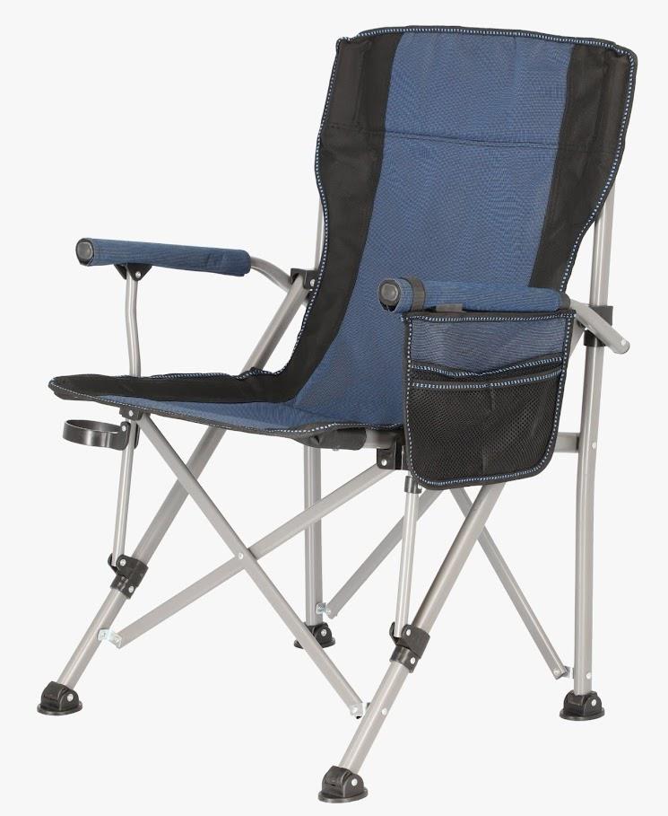 כיסא שטח מתקפל לטיולים ספארי לים ולכל מקום צבע כחול בתוך תיק משקל ישיבה מקסימלי 120 קג קמפינג לייף