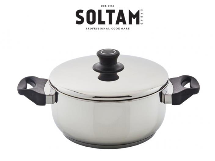 סיר נירוסטה 3.5 ליטר שטוח קוטר 24 ס"מ