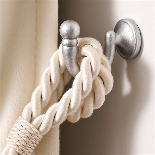 זוג ווי קיר / "סוסי קיר" לאחיזת חבק וילונות דגם Basic - כסף זוג ווי קיר / "סוסי קיר" לאחיזת חבק וילונות דגם Basic - כסף