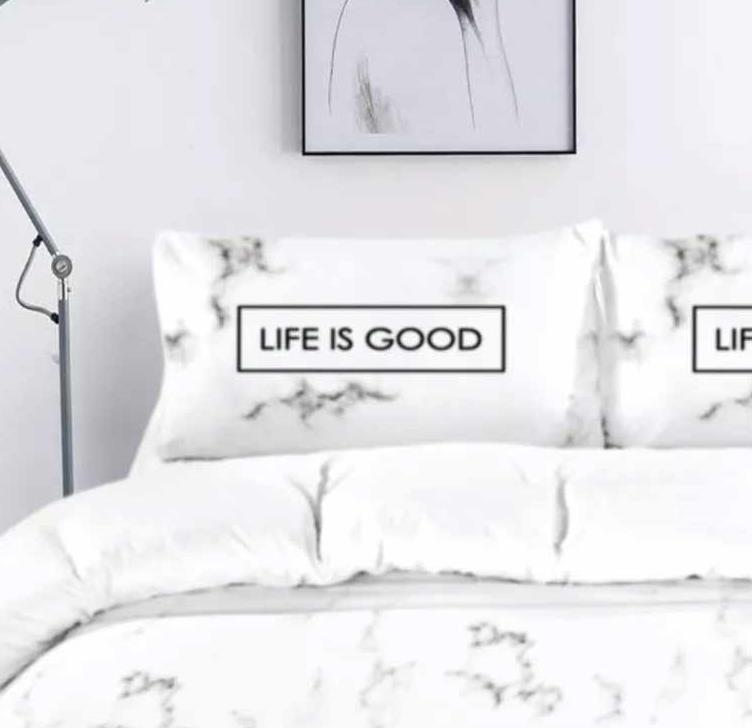 מצעי 100% כותנה פלנל רך ונעים במיוחד - Life Is Good *מבצע 2 ב200*