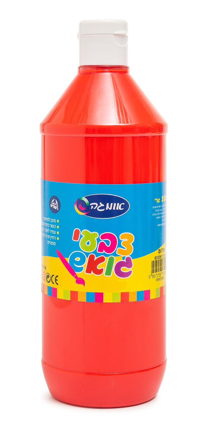 גואש 1000 מ"ל - אדום