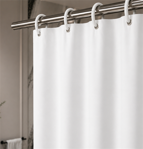 וילון אמבטיה איכותי תוצרת ישראל בצבע - לבן | 200X180 | 180X240 | 180X180