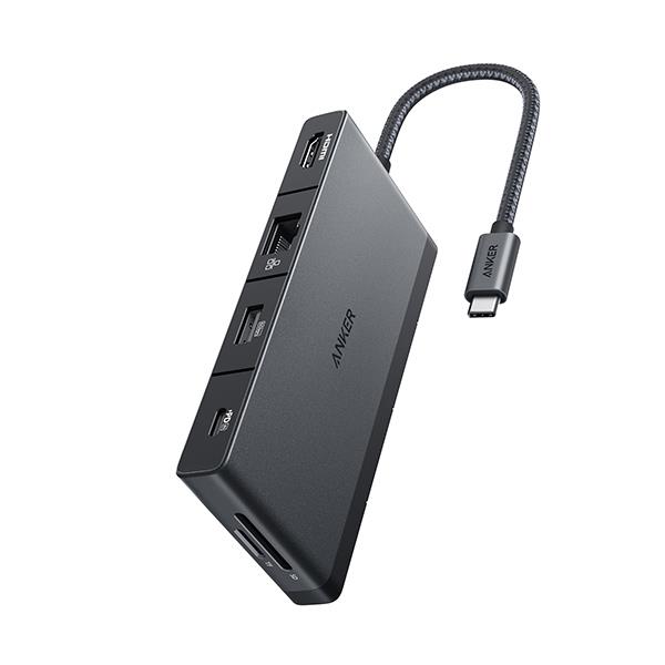רכזת USB-C דגם Anker 552 USB-C Hub (9-in-1 4K HDMI) Black A8373