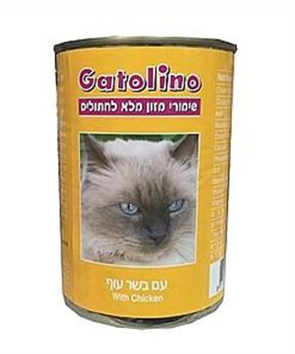 גטולינו עוף שימורים לחתול 410 גר'-Gatolino