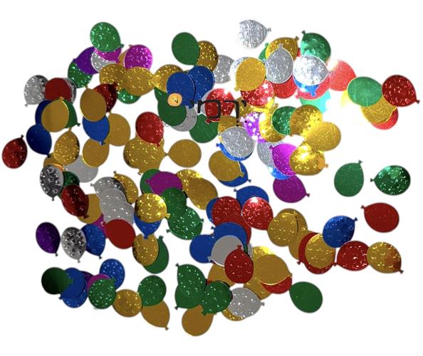 פייטים דגם בלונים צבעוניים ליצירה והדבקה