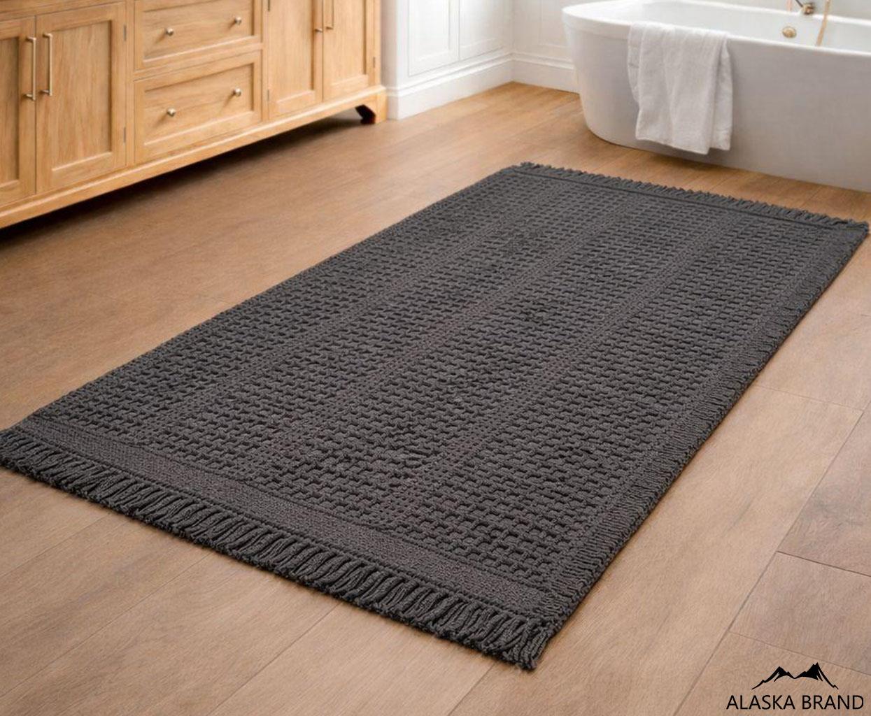 שטיח אמבטיה אופנתי דגם - בל | אפור כהה