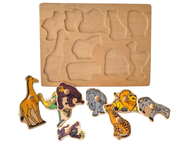 פאזל עץ חיות ג׳ונגל פינים