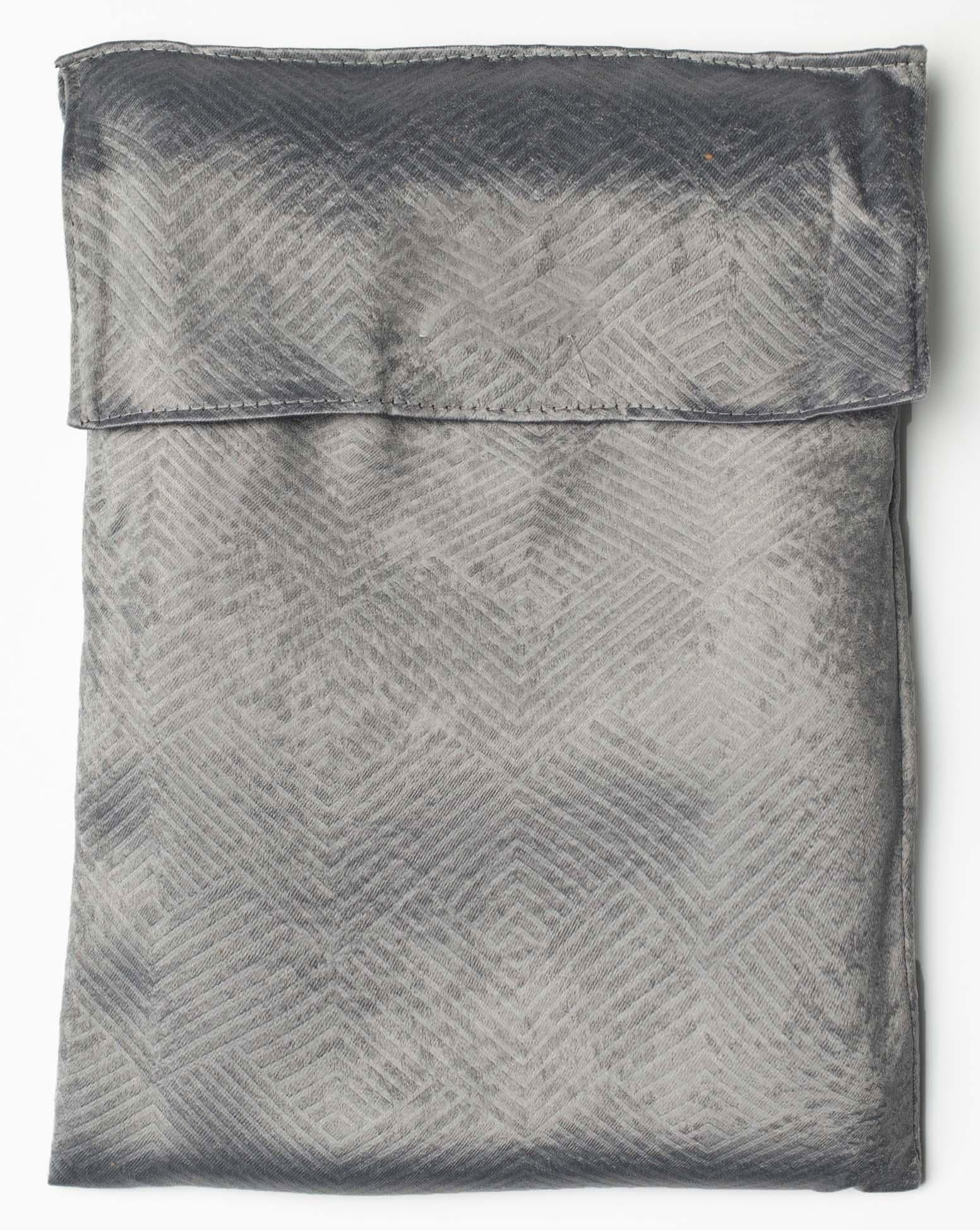 מפת שולחן מלבנית / עגולה בסגנון גאומטרי דגם - ברלין אפור