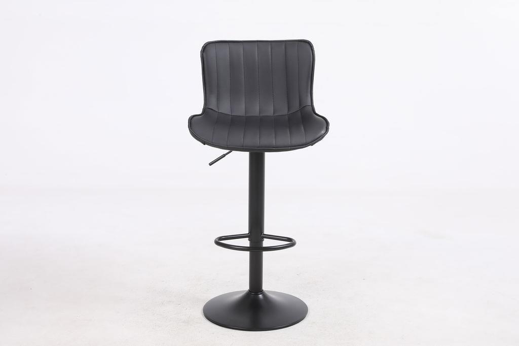 כסא בר מעוצב דגם אירלנד דמוי עור שחור כסא בר מעוצב דגם אירלנד דמוי עור שחור