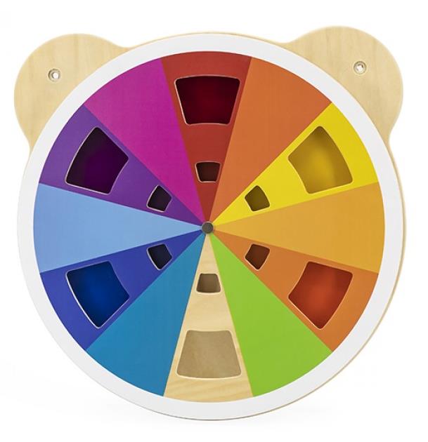 לוח פעילות לקיר דגם ראש דובי מבוך צבעים