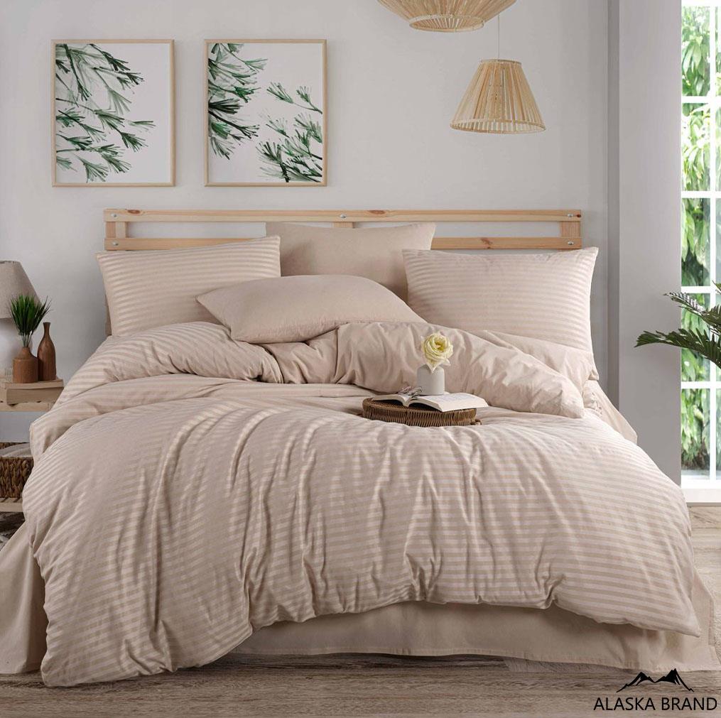 מצעי 100% כותנה דגם Natural צבע בג' | מבחר מידות