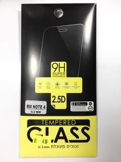 מדבקת זכוכית לשיאומי רדמי נוט Xiaomi Redmi Note 4