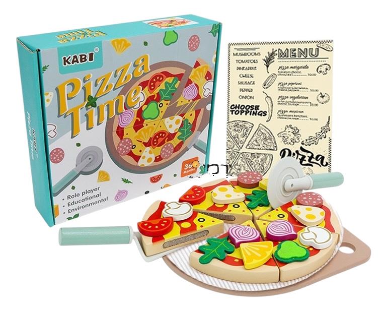 פיצה + אביזרים מעץ