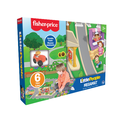 משטח פעילות פאזל קשיח 6 חלקים פישר פרייס Megamat
