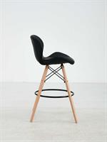כסא בר מעוצב דגם מונקו צבע שחור