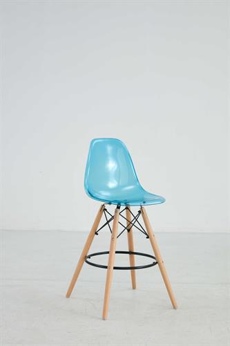 כסא בר מעוצב דגם קארין צבע כחול