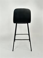 כסא בר מעוצב דגם אוליבר דמוי עור צבע שחור