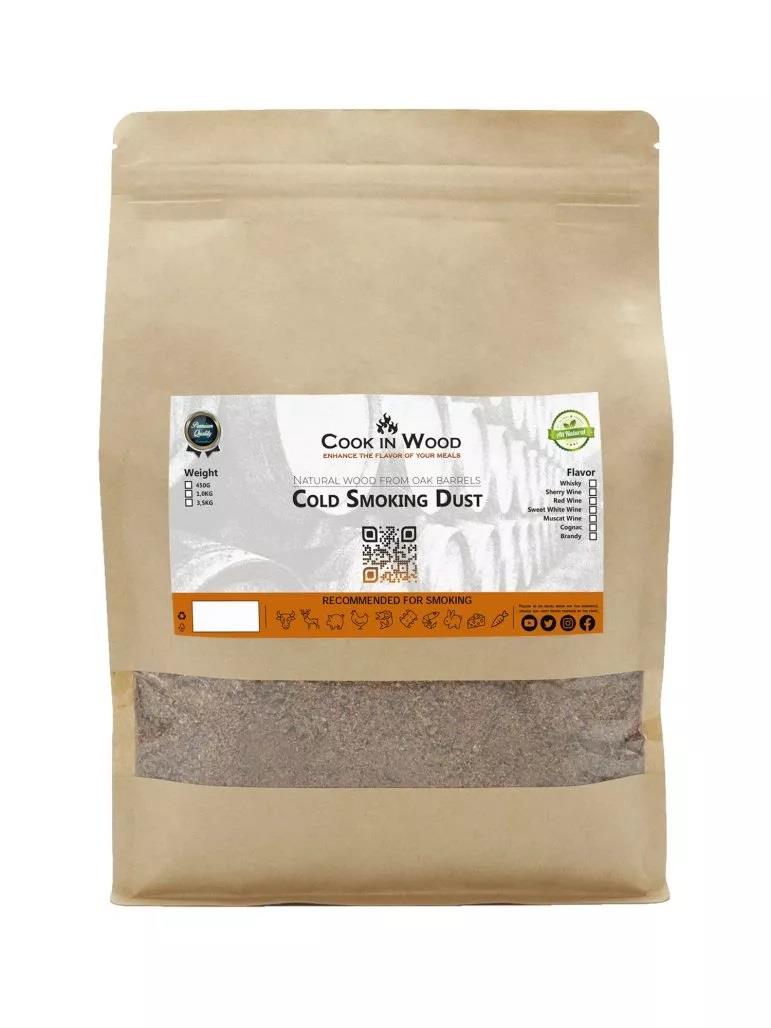 נסורת עץ הדרים לעישון קר 1 ק"ג