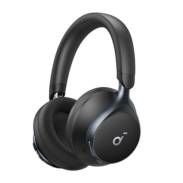 אוזניות קשת On-Ear דגם Anker Soundcore Space One A3035 בצבע שחור/תכלת