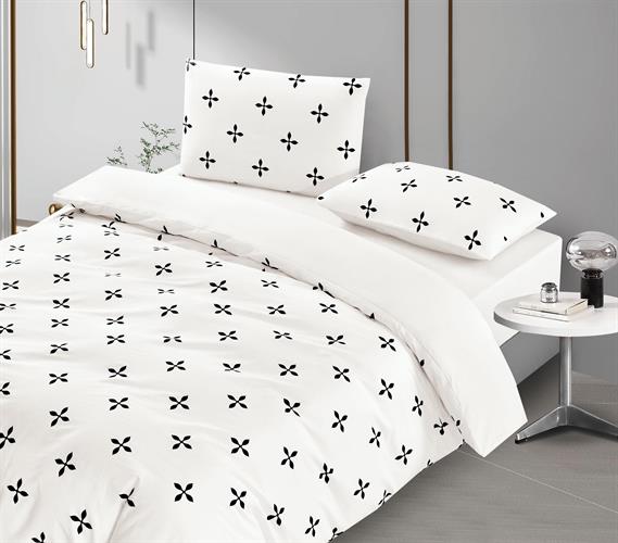 מצעי 100% כותנה פרקל דגם - מרטין B | צפיפות 200 חוט Cotton & Co