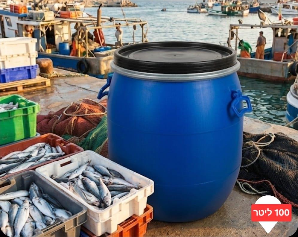 חבית 100 ליטר עם ידיות חיצוניות קמפינג לייף חבית 100 ליטר עם ידיות חיצוניות קמפינג לייף