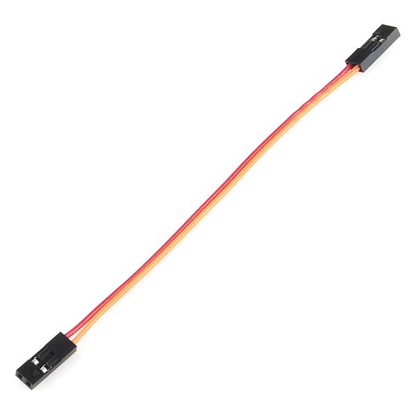 זוג חוטים שזורים   twisted cable 15cm F-F