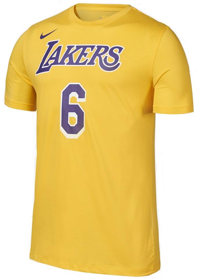חולצה קצרה ל.א לייקרס #6 NBA צהובה