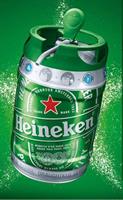 חבית בירה ביתית –Heineken- בנפח 5 ליטר עם ברז נשלף ונוח לשימוש  – (כשר)