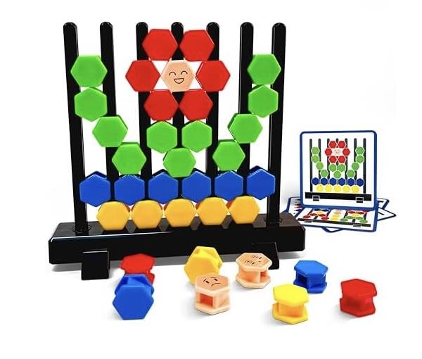 הרכבת משושה לגובה ל-4 ילדים במיכל