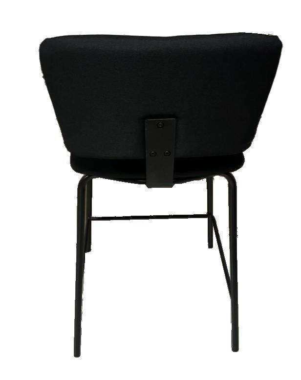 כסא בר מעוצב דגם רטרו דמוי עור שחור
