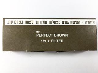 מארז 24 נייר חום בינוני 1/4 1 + פילטר PERFECT BROWN 1 1/4 + FILTER