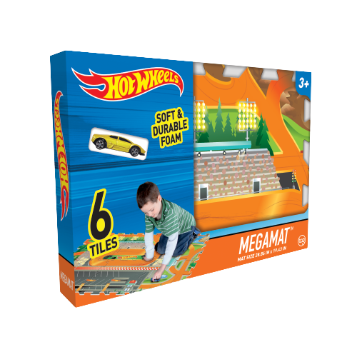 משטח פעילות פאזל קשיח הוט ויילס 6 חלקים Megamat