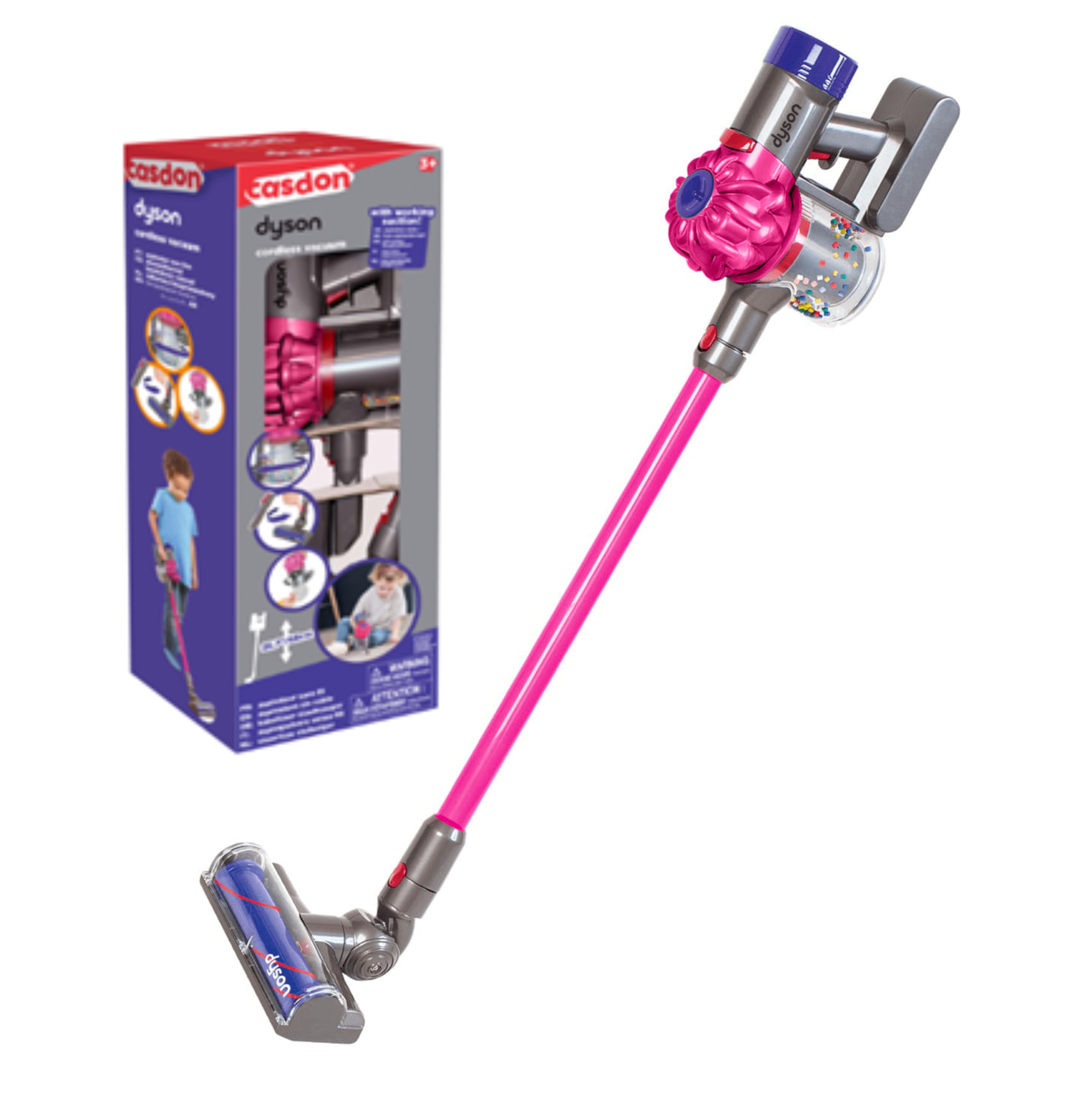 שואב אבק Dyson צבע ורוד דומה למקור | שואב אבק דייסון אלחוטי לילדים גילאי 3+ שואב אבק Dyson צבע ורוד דומה למקור | שואב אבק דייסון אלחוטי לילדים גילאי 3+